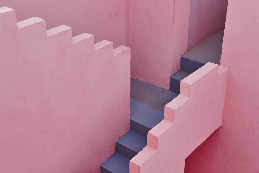 Architectural Lines - Pink walls (#AA_ALINES_14)