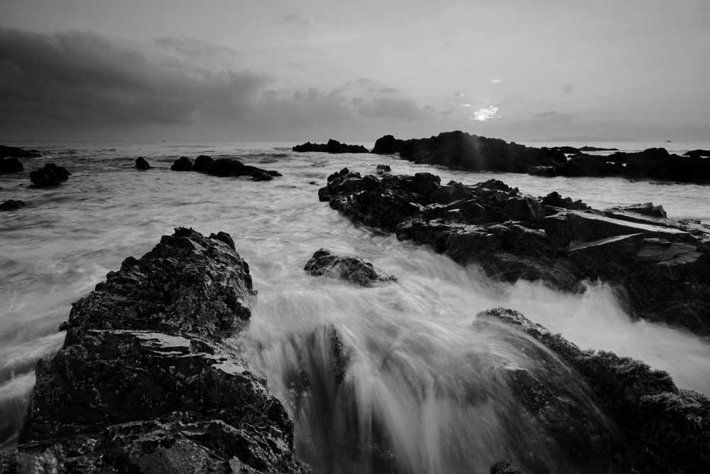 Black &amp; White Photography - Pandak Beach, Malaysia (#AA_BW_02)