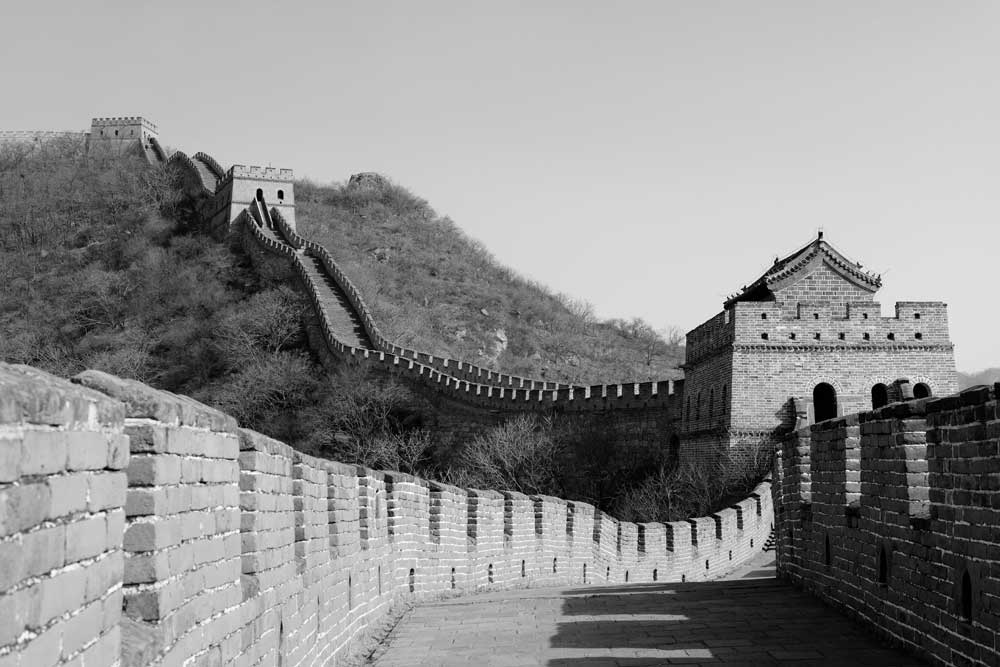 World Heritage (Black and White) - Great Wall of China (#AA_WHBW_03)